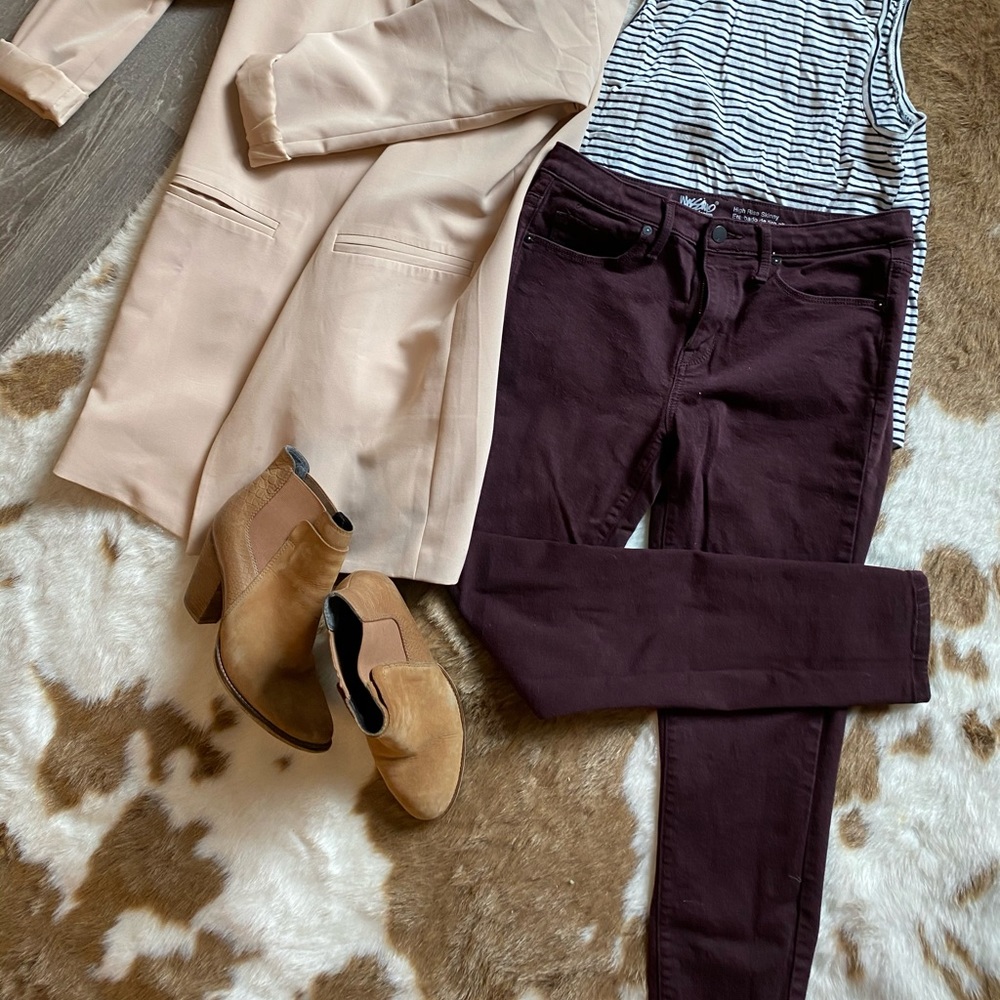 Fall ready skinny jeans